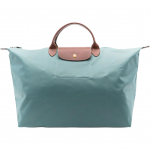 Longchamp 42L Le Pliage Originalinis įspaustas logotipas Užtrauktuko žiedas Ypač didelis nailoninis kelioninis krep&scaron;ys Moteri&scaron;kas kelioninis krep&scaron;ys Mėlynas 1625089P99 Basic Set (Bag)