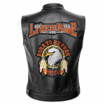 Sons of Anarchy Odinė striukė Liemenė Vyri&scaron;ka Motociklo Pavasarinės Striukės SOA Punk Juoda Motorrad Gilet S