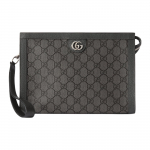 Gucci GG monogramos drobės ir odos apdailos užtrauktuku užsegamas mai&scaron;elis su rankenėle-dirželiu, juodas, unisex, kasdieniam naudojimui Shopping Bag Set(Basic Set+Shopping Bag)