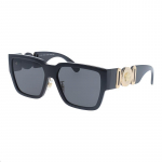Versace logotipas Katinuko akies formos akiniai nuo saulės Moteri&scaron;ki akiniai nuo saulės Juodi VE4483D-GB1/87-57-16 57,Black