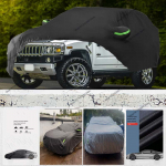 Neper&scaron;lampamos automobilio uždangos Hummer H2 SUV 2002-2009 (Juoda) 190T Individuali Atspari Vandeniui Daugkartinio Naudojimo Visų Oro Sąlygų Apsauga Lauko silver