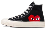 Converse X Comme Des Garcons Play All Star Chuck 70 Auk&scaron;ti sportbačiai su rai&scaron;teliais 150204C 37 black