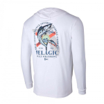 PELAGIC Lauko žvejybos drabužiai Hoodies Apsauga nuo saulės Ledo &scaron;ilkas Ilgos rankovės Luya Naktinis bėgimas Vyrai Moterys XXXL white