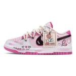 Nike Dunk Pink Susitikimas Neslystantis Atsparus dilimui Neslystantis Atsparus dilimui Žemi Kateboardo Batai HQ1181-661(Komanda691-) 37.5 white