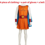 Heraklio Cosplay Cosplay Kostiumas Su Madingu Gatvės Stiliumi Komiksų Konvencijos Dalyviams Adult XL orange