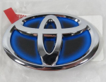 3D Automobilio Hibridinis Logotipas Priekinės grotelės Variklio dangtis bagažinės Emblema Toyota Corolla Camry RAV4 Hilux CHR Highlander Yaris Vios Alphard HRV Reiz 11cmX7.5cm blue
