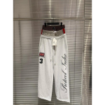 Unisex Plačiosios Laisvos Medvilnės Mi&scaron;inio Streetwear Kelnės Vyrams Moterims M juoda