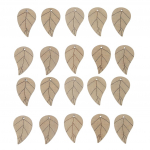 20 vienetų Bohemijos lapų formos Medžio lapai Pakabukų karoliukai Craft Beige smėlis