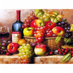 5D deimantinis paveikslas kryžminio dygsnio vaisių paveikslas su kalnų kri&scaron;tolo deimantų mozaika I&scaron;pardavimas apvaliu gręžtuvu siuvinėjimu Full Round 40x50CM