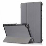Dėklas, skirtas Huawei MediaPad M5 Lite 10 BAH2-W19/L09/W09 Ultra Slim Pu odinis stovo dangtelis Media Pad M5 Lite 8.0 dėklui M5 Lite 10.1 inch pilka spalva