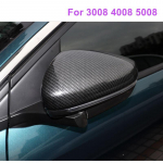 Skirta Peugeot 3008 3008GT 4008 5008 2017 2018 m. 2 vnt. / partijoje anglies pluo&scaron;to stiliaus &scaron;oninio galinio vaizdo veidrodžio dangtelio apdaila