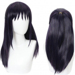 60 cm ilgio tamsiai violetinis perukas Cosplay Anime Jujutsu Kaisen Iori Utahime kostiumas, kar&scaron;čiui atsparus sintetinis plaukų moteri&scaron;kas perukas vakarėliui 57-60cm violetinė