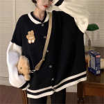 Kawaii Bear megztinis megztinis Moteri&scaron;kas laisvas megztinis Korėjos mados Harajuku Streetwear megztinis megztinis megztinis &scaron;varkas