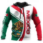 Meksikieti&scaron;kas vyri&scaron;kas gobtuvas Didelio dydžio drabužiai Meksikos nacionaline emblema spausdinta gatvės mados megztiniai, dideli vyri&scaron;ki vir&scaron;utiniai drabužiai Camisa XXL dangaus mėlyna spalva