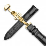 Laikrodžio apyrankė 18mm 19mm 20mm 21mm 22mm 24mm Calf Natūralios odos laikrodžio apyrankė Alligator grūdėta laikrodžio dirželis, skirtas Tissot Seiko 19mm