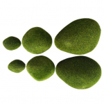 1 pakelis dirbtinių samanų uolienų nery&scaron;kus, nevytantis, kompakti&scaron;kas, auk&scaron;tos kokybės dirbtinėmis samanomis padengtas akmuo, skirtas vazoniniams augalams žalia