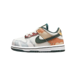 Nike Dunk Low SE TD Sail Multi-Camo Kūdikio sportbačiai Daugiaspalviai Vintažinės žalios spalvos Visi&scaron;kai oranžiniai DB1902-100 21 white
