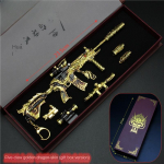 Taikos ginklas M416 Penkių letenų auksinis drakonas, versija Tikėjimo žvaigždė Omaras Overlord Akinančios violetinės melodijos ginklo modelis Žaidimas ginklo modelis