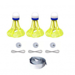 Badmintono treniruoklis Patvarus Elastingas Lengvas montavimas Apsaugotas nuo lūžių Savaranki&scaron;ko treniravimo įrenginys vienam žaidėjui A