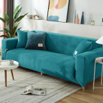 Velvet pliu&scaron;inis sofos užvalkalas Stretch viskas įskaičiuota sofos užvalkalai svetainei Tvirti sofos užvalkalai fotelio užvalkalai 4seater 235-300cm