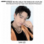 ATEEZ THE WORLD EP.2 OUTLOW Fan Sign Event Benefit Photocard Minirecord Everline San - MR Final