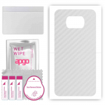 apgo Protective Skin Sticker for the back compatible with Xiaomi Poco X3 Pro, Wrap Film, Foil, Vinyl - Pattern Transparent Carbon