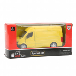 1/32 Benz komercinė transporto priemonė, liejamo automobilio modelis, i&scaron;traukiamas slėginis automobilio modelis, tobula informacija mokomasis lydinys, skirtas vaikams lauke 1/32-Size:14.5*5*7cm geltona