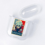 Japan Anime Figures Skaidrus Airpods Dėklas, skirtas Funda Airpods 2/1 dangtelis Bakugo Bokuto Himiko Mirio Yumeko Deku mink&scaron;tas TPU dėklas