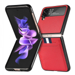 Sulankstomas matinis &bdquo;Funda&ldquo; dangtelis, skirtas Samsung Galaxy Z Flip 4 3 5G Flip4 Flip3 Flip6 Flip5 Flip 6 5 telefono dėklo kortelės lizdo krep&scaron;ys for Samsung Z Flip 6 juoda