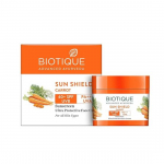 Biotique Bio Morkų Veido Kremas | SPF 40 UVA/UVB Apsauga Nuo Saulės | 100% Augaliniai Ekstraktai | Tinka Visiems Odos Tipams | 50ml