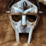 MF Doom kaukė, plieninė gladiatorių kaukė, &scaron;arvai, rankų darbo ne&scaron;iojami Doom veido dangteliai, &scaron;arvai Helovino dovanos
