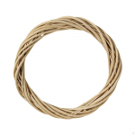 DIY Rattan Wreath Artificial 12 inch Round Hanging Ornament Front Door for Halloween Coffee