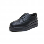 Madingi moteri&scaron;ki batai Platforminiai batai Nauji pavasario rudens universalūs odiniai laisvalaikio vieni batai Zapatos De Cuero Casuales Para Mujeres 40