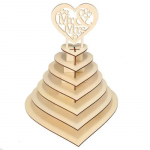 Ters Heart Mr & Mrs Ferrero Rocher piramidės vestuvių &scaron;okoladinis desertas saldainių stendo laikiklis Valentino &scaron;okolado dovana