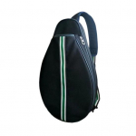 Teniso krep&scaron;ys didelės talpos teniso sling kuprinė neper&scaron;lampamas crossbody raketės krep&scaron;ys tenisui badmintonui pickleball juoda