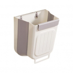 Daugiafunkcis pakabinamas &scaron;iuk&scaron;liadėžės &scaron;iuk&scaron;lių konteineris, taupantis vietą, tvirtas ir laikantis sulankstomas &scaron;iuk&scaron;lių konteineris namams M pilka