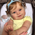 50 cm vinilinio kūno atgimstanti mergaitės lėlė Maddie Realisti&scaron;ka 3D auk&scaron;tos spalvos dažyta oda, imituojanti lėlė Ry&scaron;ki atgimimo lėlė, galinti maudytis vaikams, žaisti namų žaislai 50cm full silicoen girl