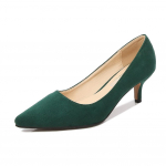 Maogu Low Heel Pumps Moteri&scaron;ki smailūs pir&scaron;tai Kitten Heels Moteri&scaron;ki Green Flock plius dydis 43 44 45 46 Raudoni batai 2024 Moteri&scaron;ki 5 cm auk&scaron;takulniai 40 žalia