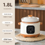 Daugiafunkcis elektrinis tro&scaron;kintuvas ko&scaron;ei ir sriubai &ndash; mini keraminis su laikmačiu ir paskyrimo funkcija White Ceramic Inner Pot