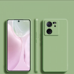 Prabangus skysto silikono mink&scaron;tas dėklas Xiaomi Mi 13T Mi 13 T Pro Mi13T Pro 5G apsaugai For Xiaomi 13T pilka spalva