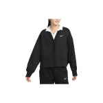 Nike Phoenix Fleece Vienspalvis Pūkuotas Laisvas Megztas Megztinis Moteri&scaron;ki Vir&scaron;utiniai Drabužiai Juodas FB8773-010 XL