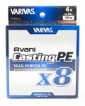 Varivas P.E valas New Avani Max Power Casting X8 300m P.E 4 64lb (8593) balta