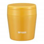 Tiger nerūdijančio plieno vakuuminis izoliuotas sriubos indelis 250 ml visos 2 spalvos, plačia burna, termosas pietų dėžutė Saffron Yellow