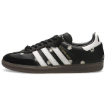 atmos x FACE x adidas Samba OG Siuvinėtos Ramunėlės Unisex Sportbačiai Juodi Core-Black Avalynė-Balta H03848 46