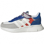 Adidas Originals Retropy F2 Audinys Patogūs Mink&scaron;ti Žemi Laisvalaikio Batai Vaikams Sportbačiai &Scaron;viesiai Pilki Mėlyni JS2477 28.5