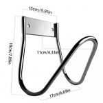 Žarnos laikiklis Metalinis tvirtinamas prie sienos Sodo žarnos laikiklis Tvirtas nerūdijantis laikiklis vandens, oro, hidraulinei žarnai, virvėms, prailgintuvui