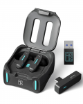 Middle Rabbit SW4 Pro Mažos delsos Belaidės Žaidimų Ausinės [2.4GHz Dongle USBBluetooth Dvigubas Režimas] Suderinamos su PC, VR, PS4 ir PS5 su Mikrofonu