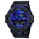 Casio Vyri&scaron;kas Dervos 200M Atsparus Vandeniui Analoginis Atsparus Smūgiams Kvarcinis Laikrodis GA-700VB-1A juoda