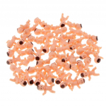 50 vnt Mini naujagimio lėlės žaislų du&scaron;o dekoro vakarėlio krep&scaron;io užpildas rožinis 2.5 x 1.7 x 0.8cm