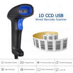 Aibecy brūk&scaron;ninio kodo skaitytuvas USB Automatinis 1D brūk&scaron;ninio kodo nuskaitymo skaitytuvas Rankinis POS